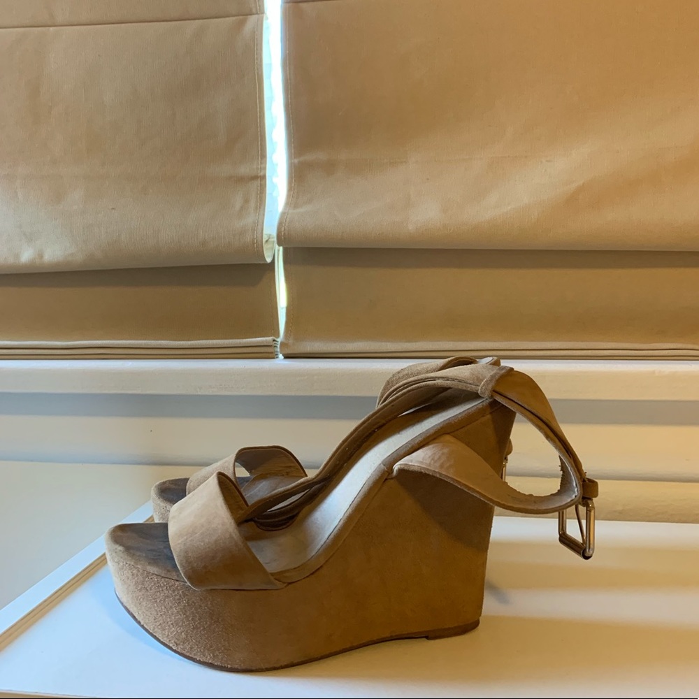 Aldo Brown Suede Wedges